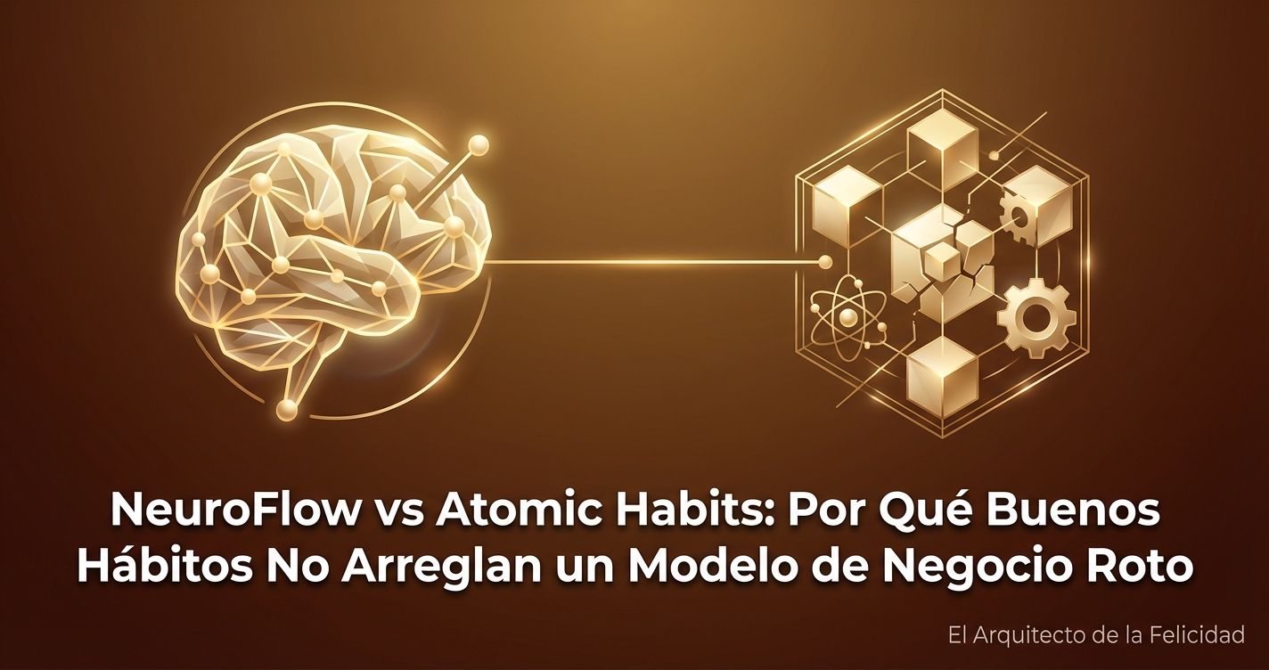 NeuroFlow vs Atomic Habits: Por Qué Buenos Hábitos No Arreglan un Modelo de Negocio Roto
