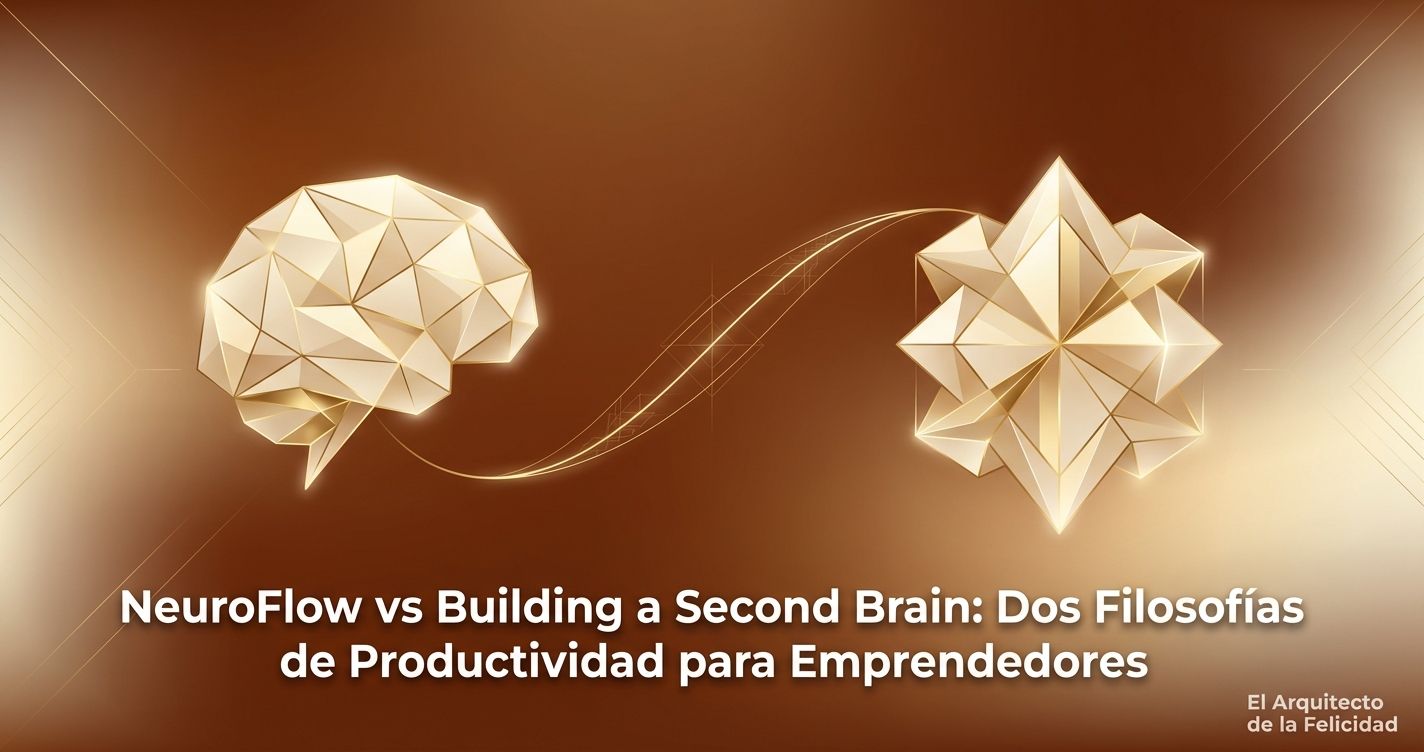 NeuroFlow vs Building a Second Brain: Dos Filosofías de Productividad para Emprendedores