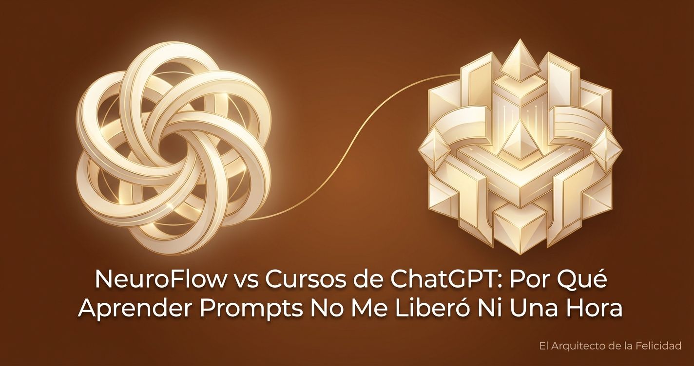 NeuroFlow vs Cursos de ChatGPT: Por Qué Aprender Prompts No Me Liberó Ni Una Hora