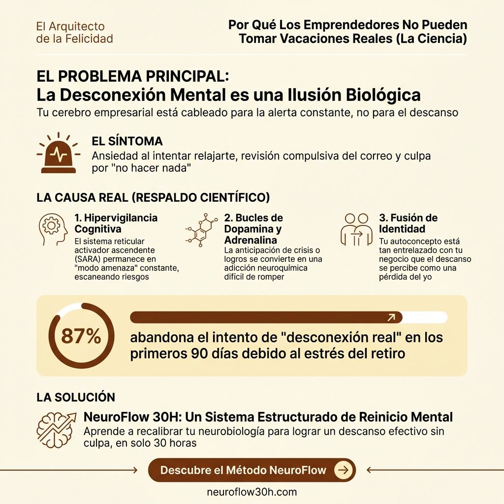 Infografía: Por Qué Los Emprendedores No Pueden Tomar Vacaciones Reales (La Ciencia)